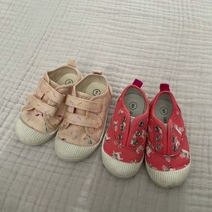 Cat & jack unicorn toddler shoe bundle